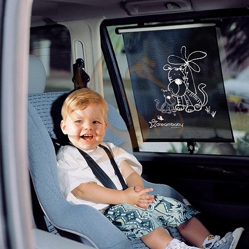 Car sun shade Dreambaby Adjustable Car Window Blind Tiger