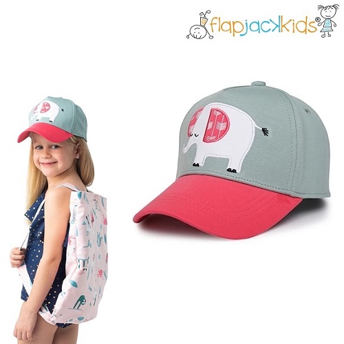 Baseball cap for children FlapJackKids Elephant