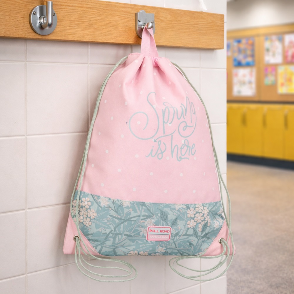 Drawstring Bag for Kids - Roll Road Spring Is Here