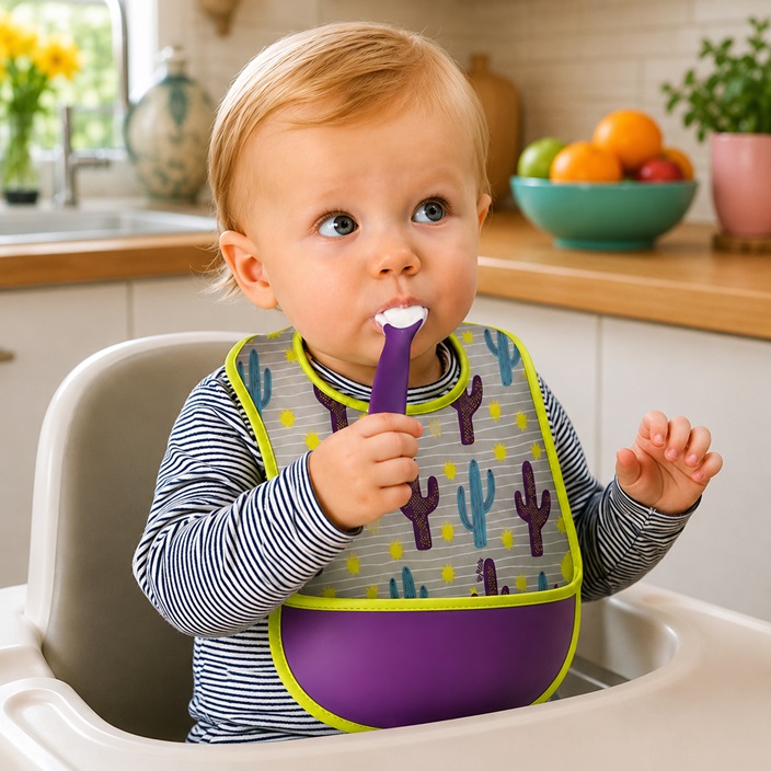 Baby Bib - B.box Travel Bib Cactus Capers