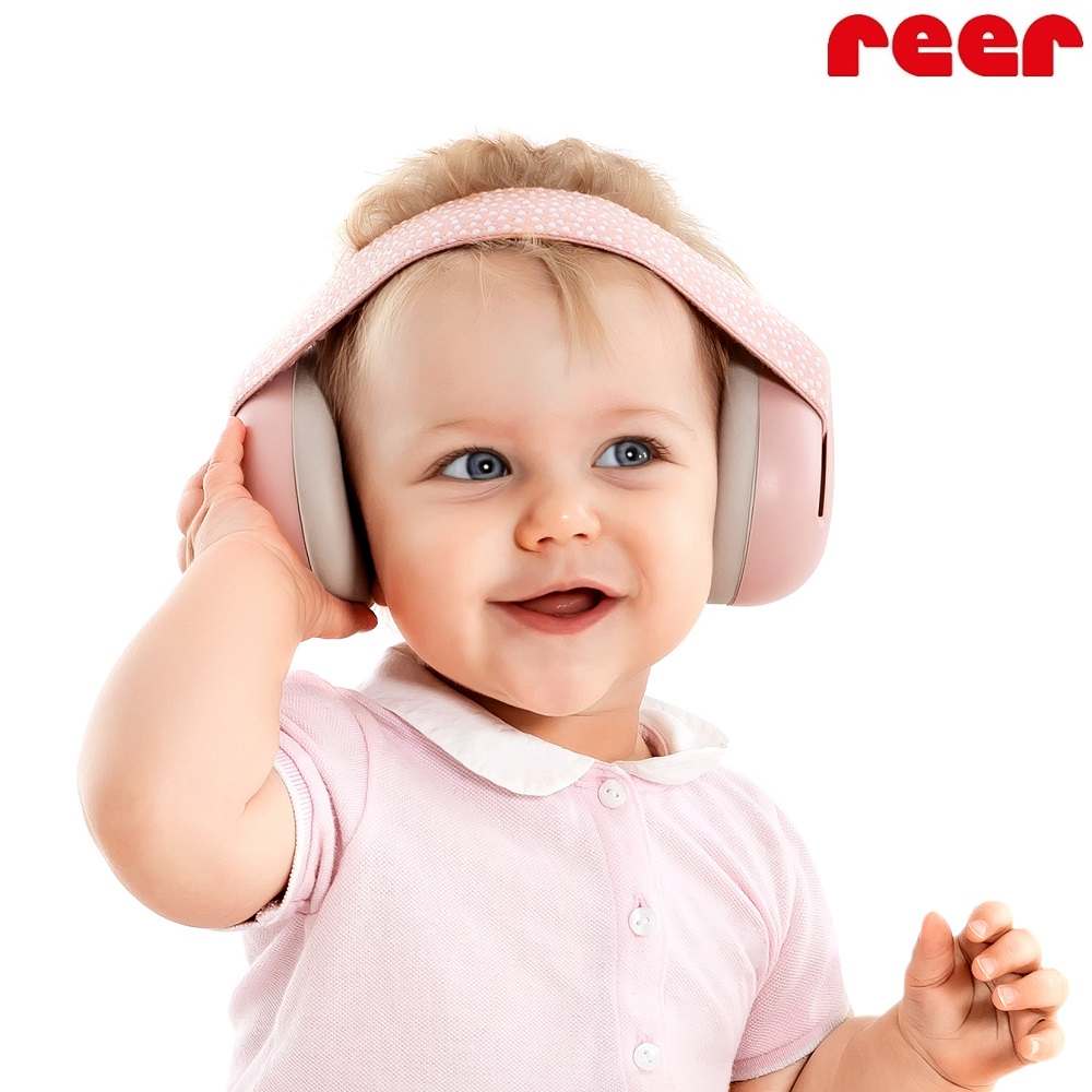 Children's noise cancelling eamuffs Reer SilentGuard Baby Pink