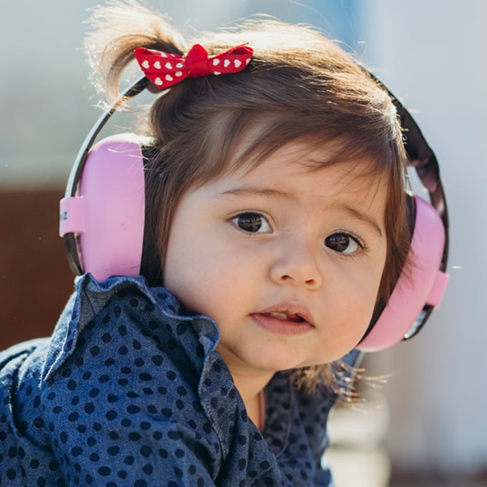 Baby Ear Defenders - Banz Bubzee Pink
