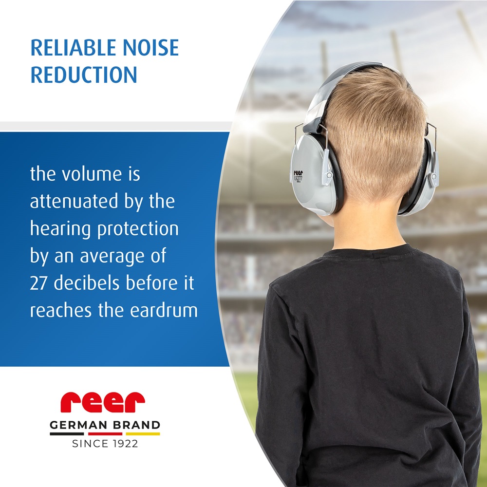 Children's Ear Defenders - Reer SilentGuard Grey