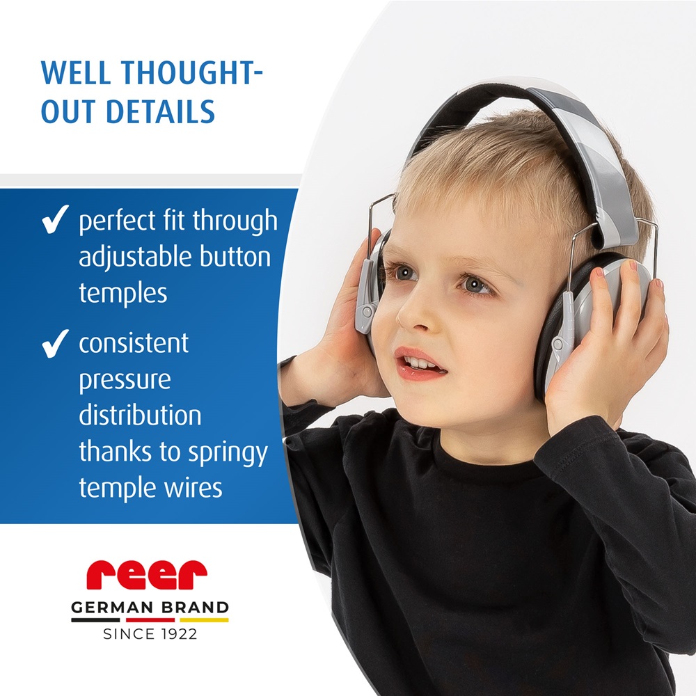Children's Ear Defenders - Reer SilentGuard Grey