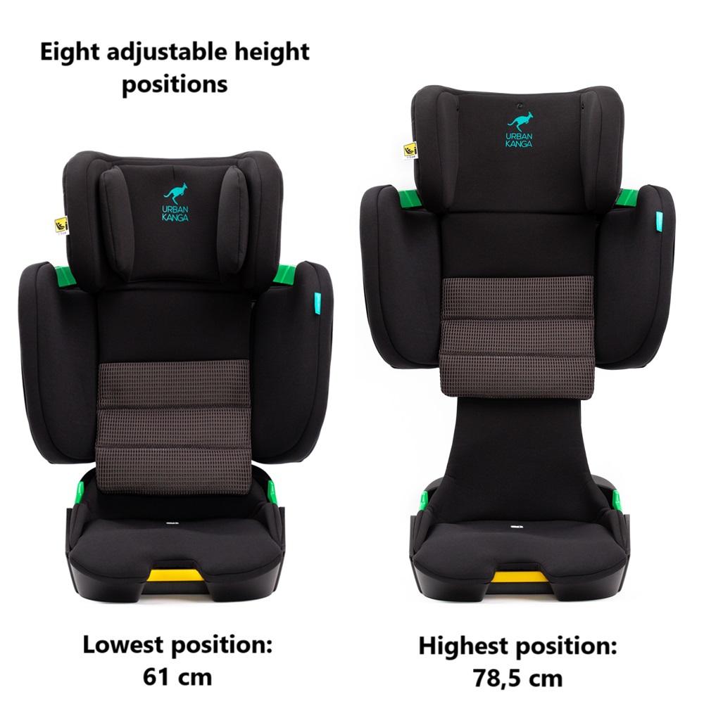 Foldable Car Seat - Urban Kanga Wallaroo Black