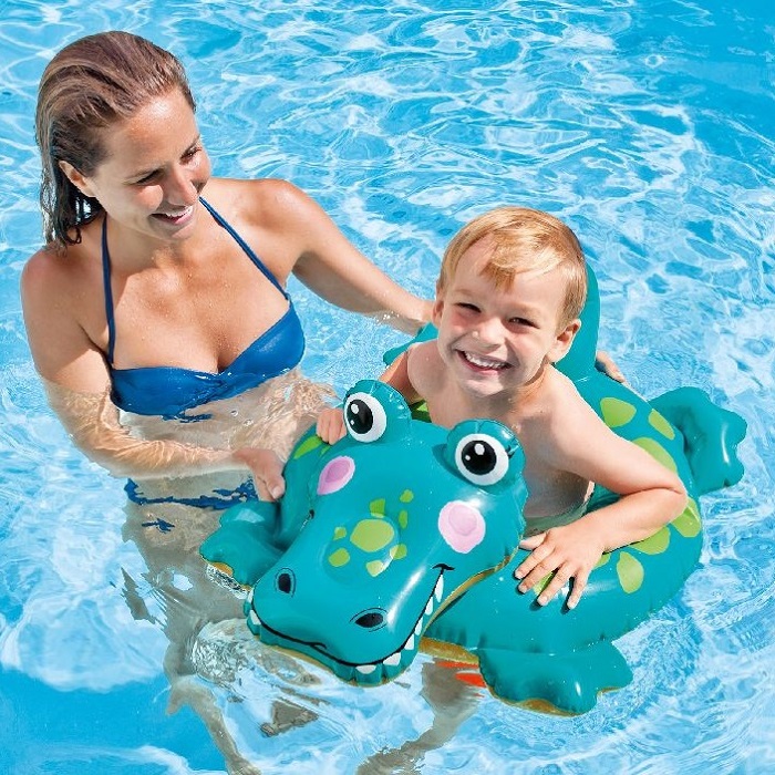 Animal inflatable swimring Intex Crocodile