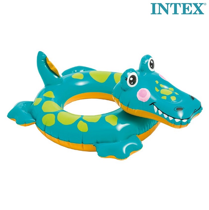 Animal inflatable swimring Intex Crocodile