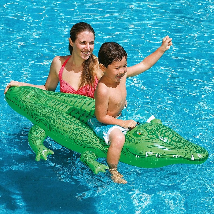 Inflatable water mattress for children Intex Alligator