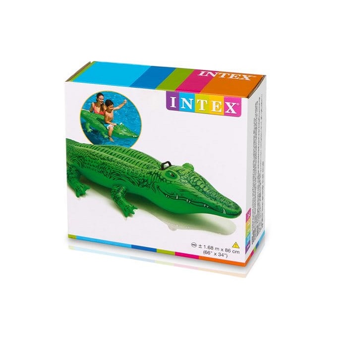 Inflatable water mattress for children Intex Alligator