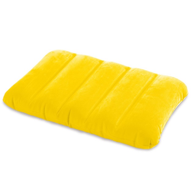 Inflatable travel pillow Intex Yellow