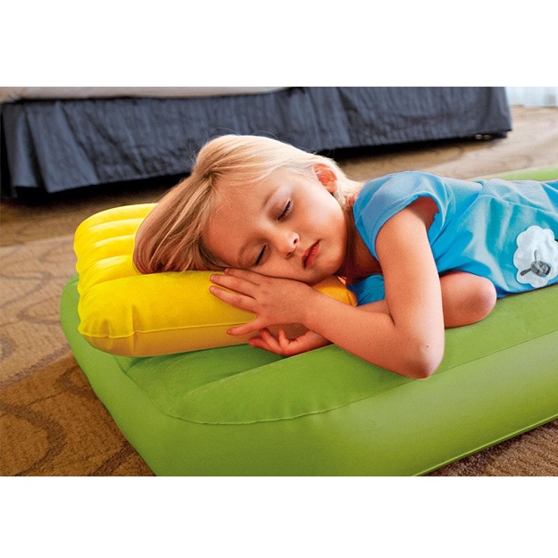 Inflatable travel pillow Intex Yellow
