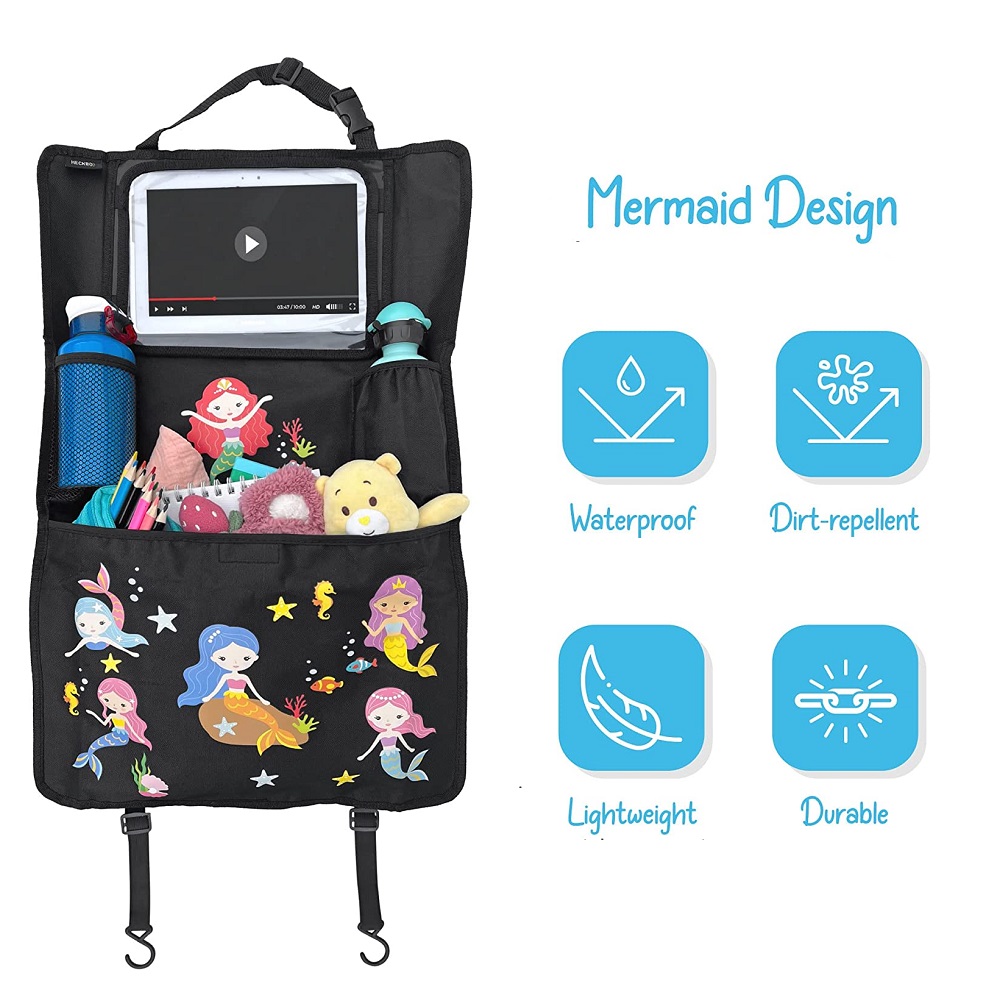 Car backseat organizer with tablet holder Heckbo Mermaids