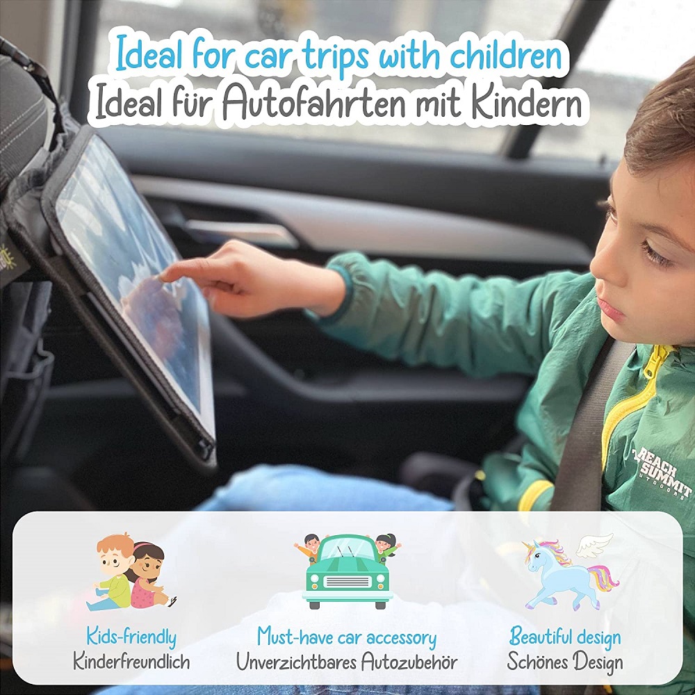 Car backseat organizer with tablet holder Heckbo Unicorn