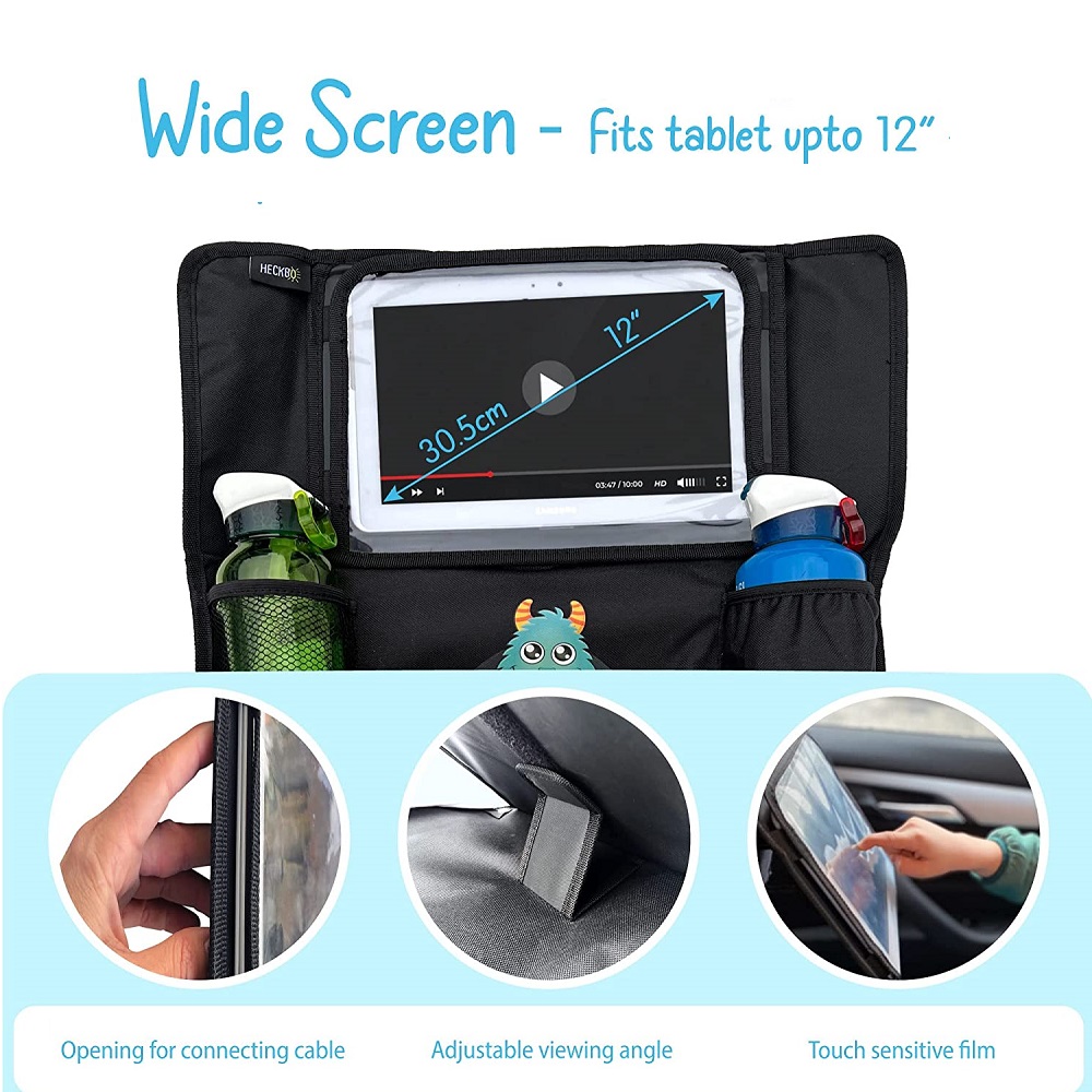 Car backseat organizer with tablet holder Heckbo Monster