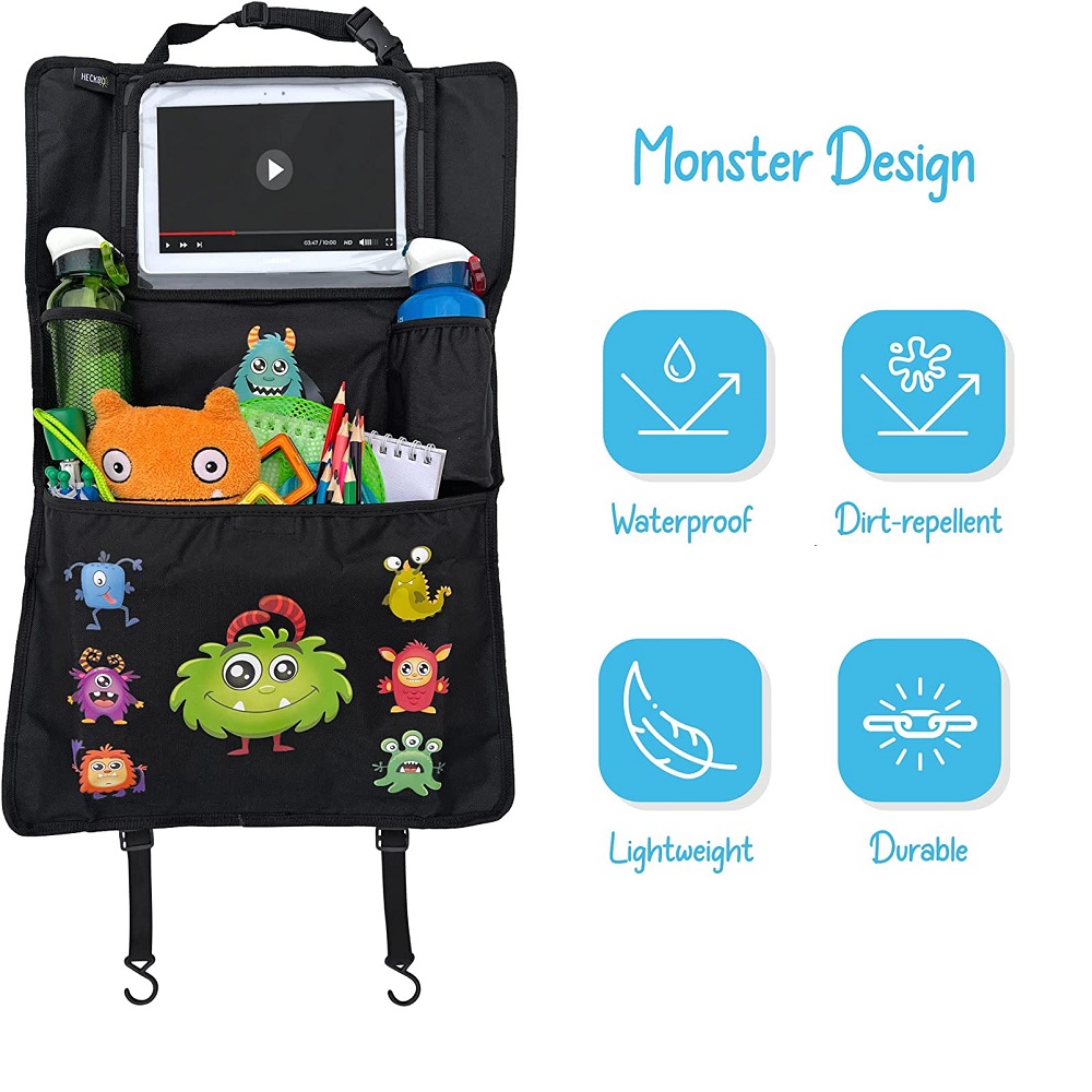 Car backseat organizer with tablet holder Heckbo Monster