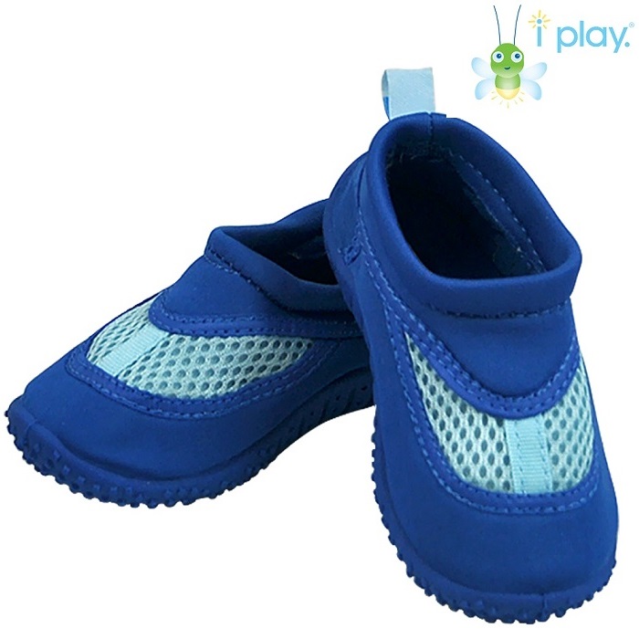Kids' beach and pool shoes Iplay Royal Blue