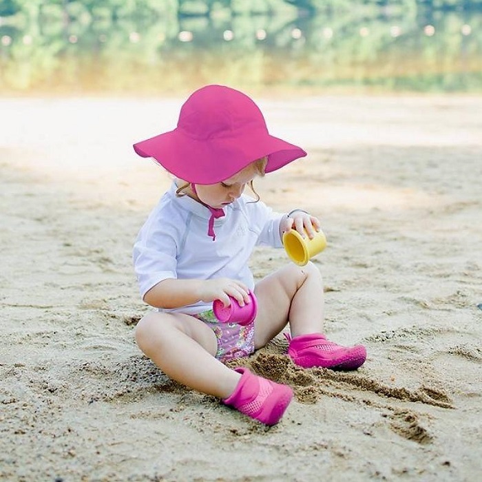 Baby and children's brim sun hat Iplay Hot Pink