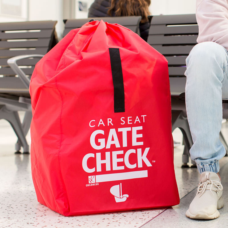 Transport bag for car booster seat JL Childress Gate Check Red