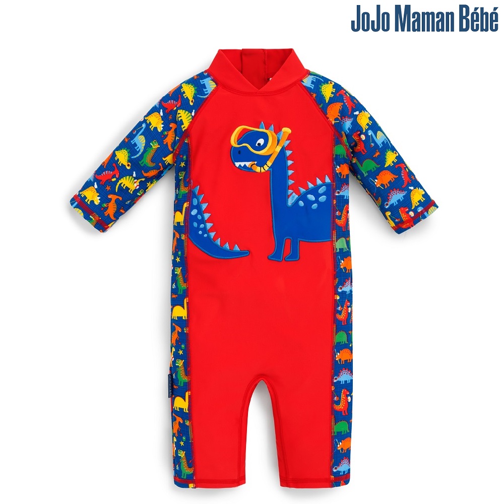 UV swim suit for children Jojo Maman Bebe Red Dino