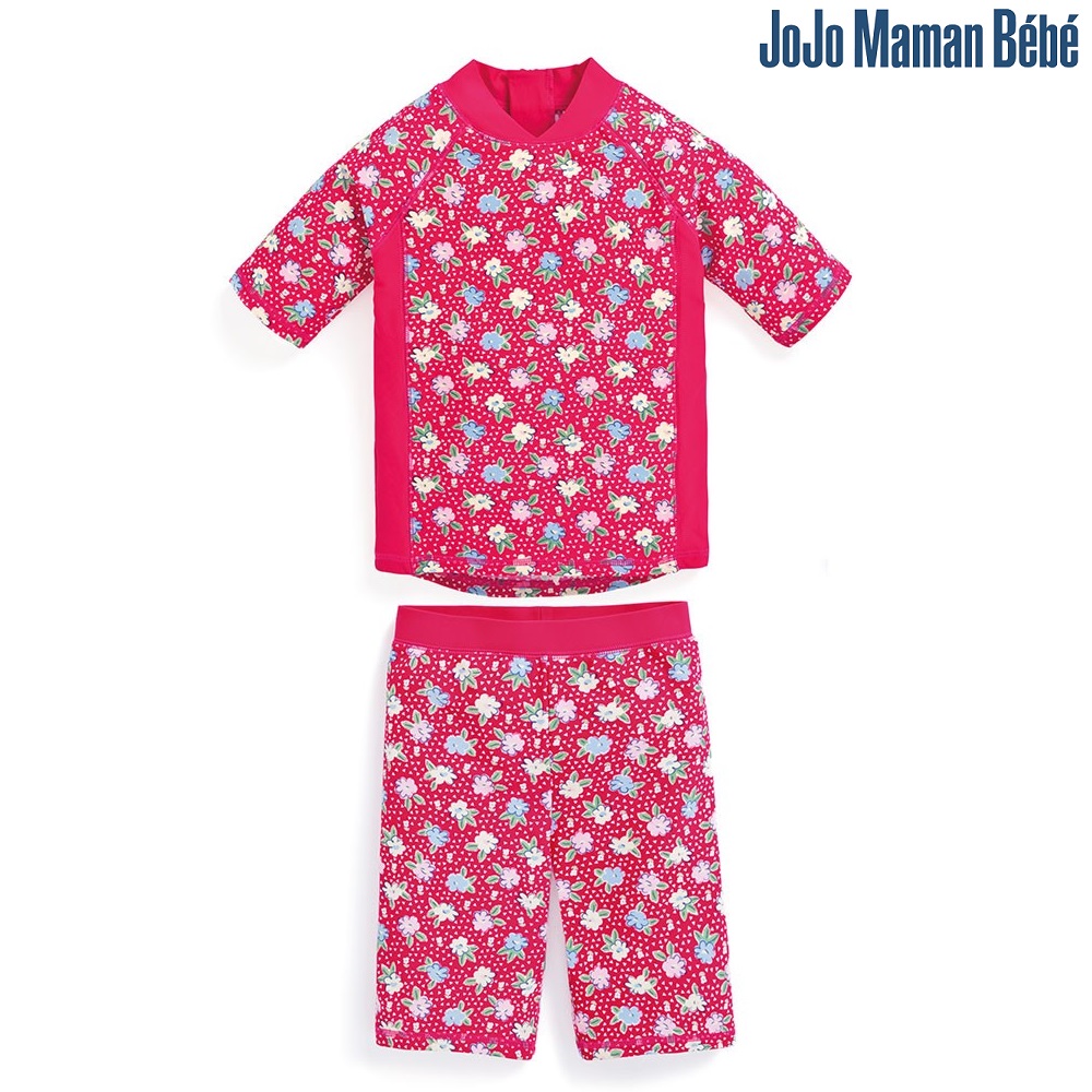 UV-set for children with rash guard and swim shorts Jojo Maman Bebe Strawberries