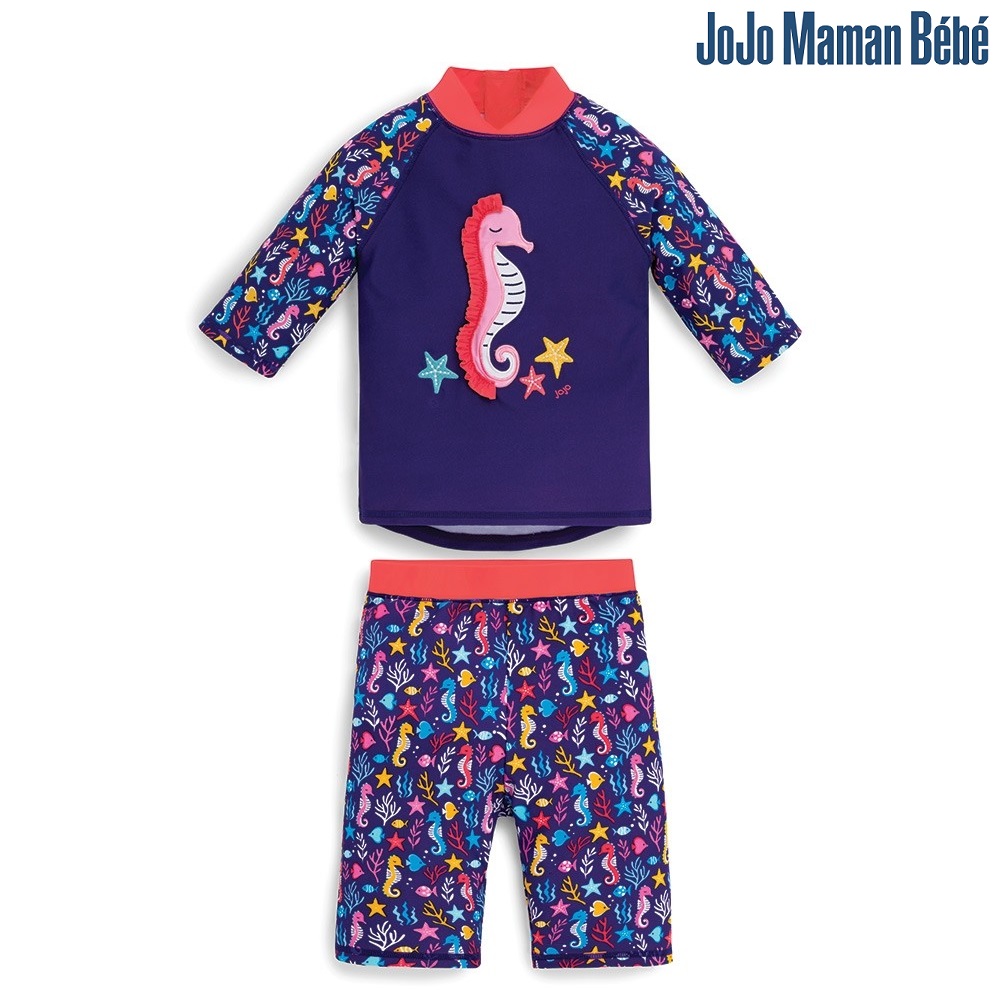 UV-set for children with rash guard and swim shorts Jojo Maman Bebe Ocean