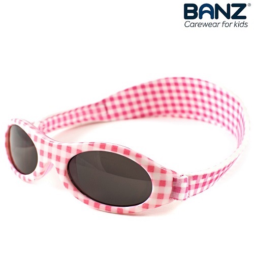 Children's sunglasses Banz Kidzbanz Pink Checkers