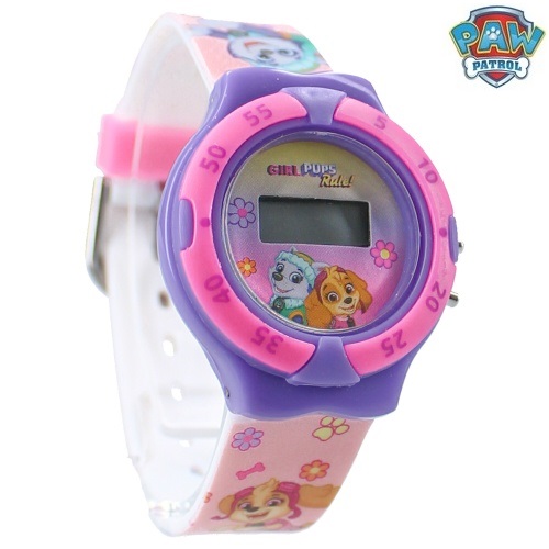 Kids' digital wrist watch Paw Patrol Kids Time Pink