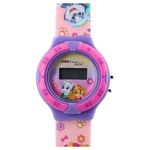 Kids' digital wrist watch Paw Patrol Kids Time Pink