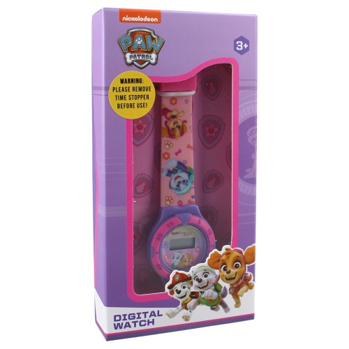 Kids' digital wrist watch Paw Patrol Kids Time Pink