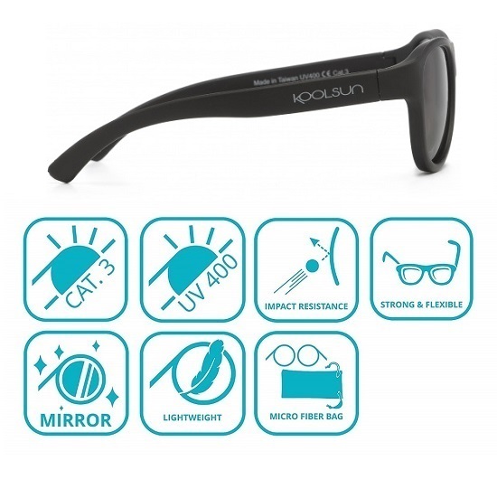 Sunglasses for kids Koolsun Air Phantom Black