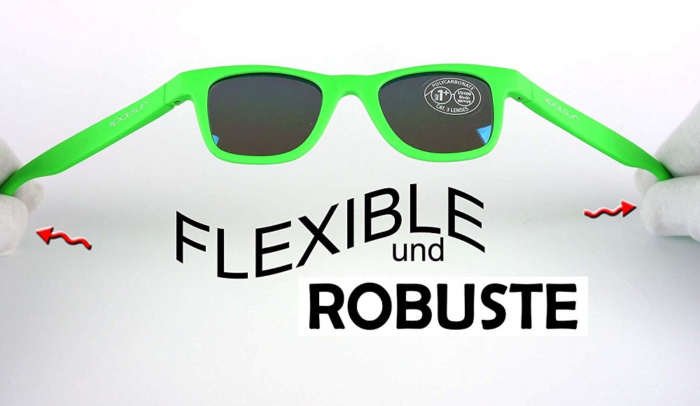 Sunglasses for Kids - Koolsun Wave Neon Green