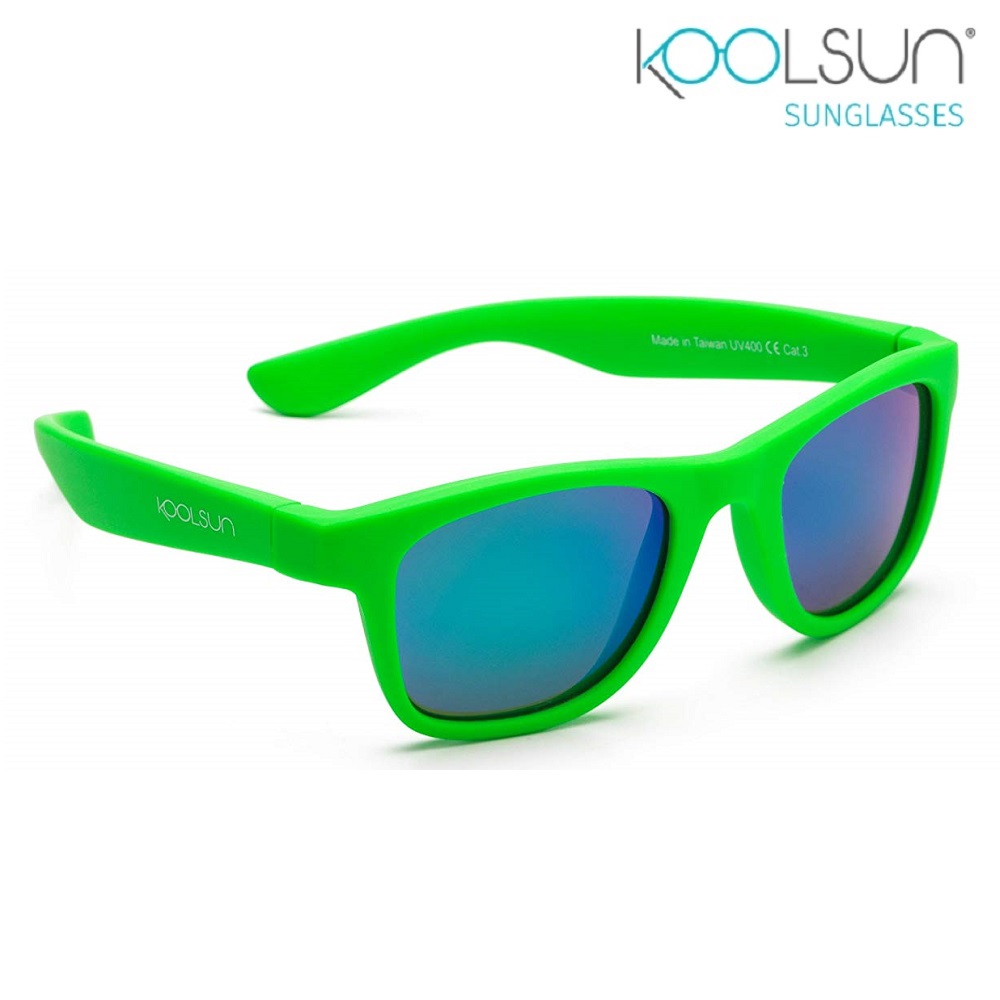 Sunglasses for Kids - Koolsun Wave Neon Green