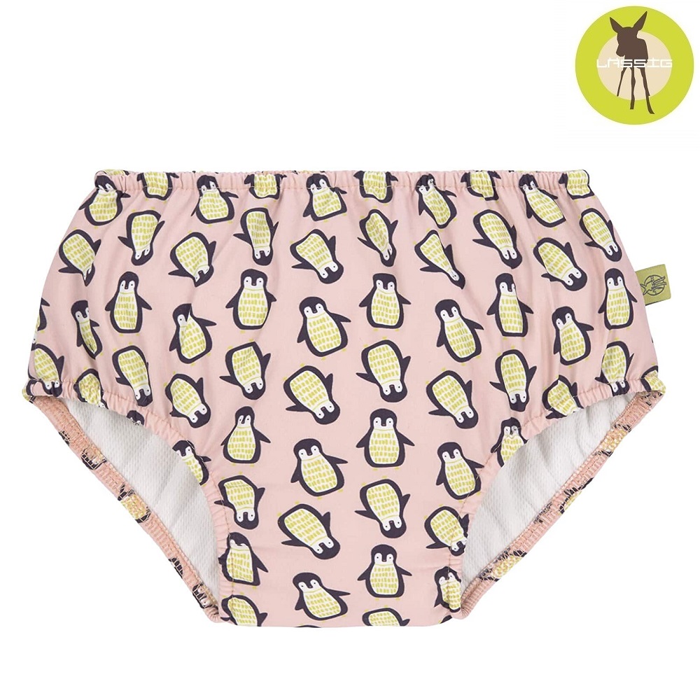 Baby swim diaper Lässig Pink Penguins