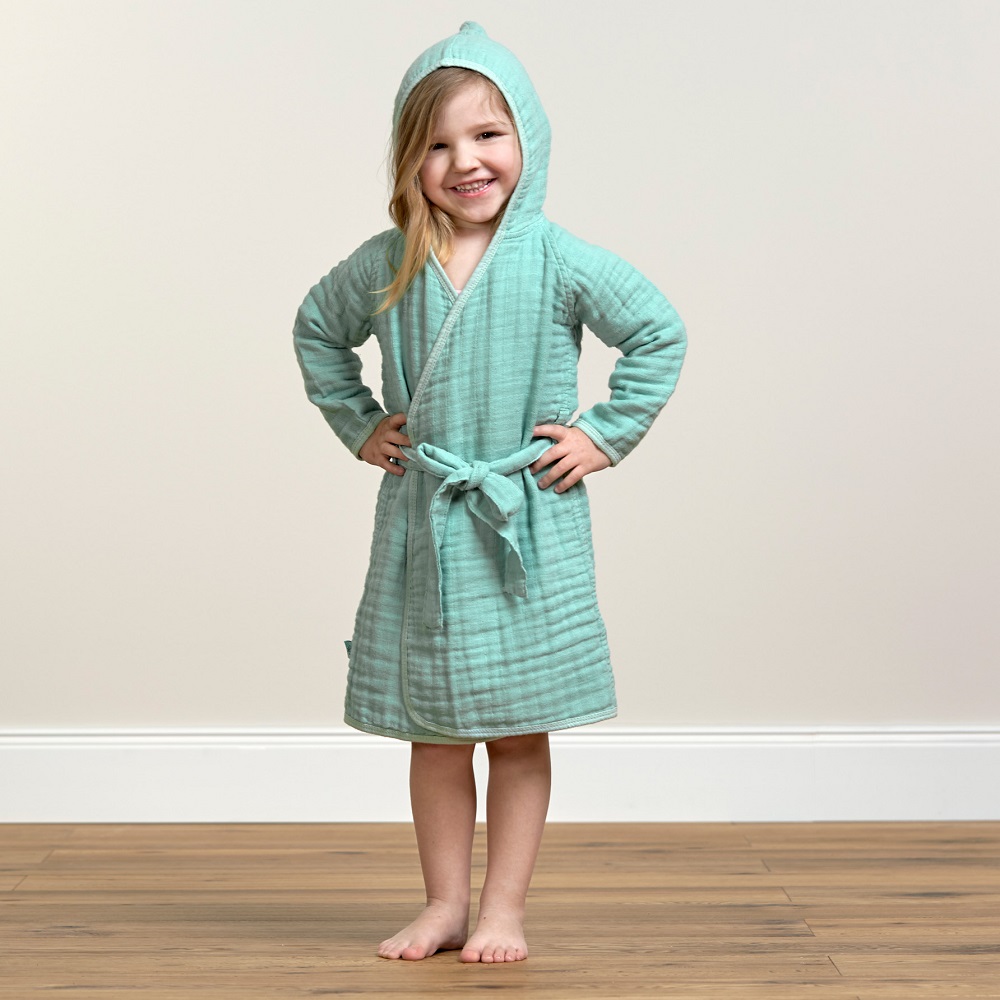 Children's bathrobe Lässig Muslin Mint