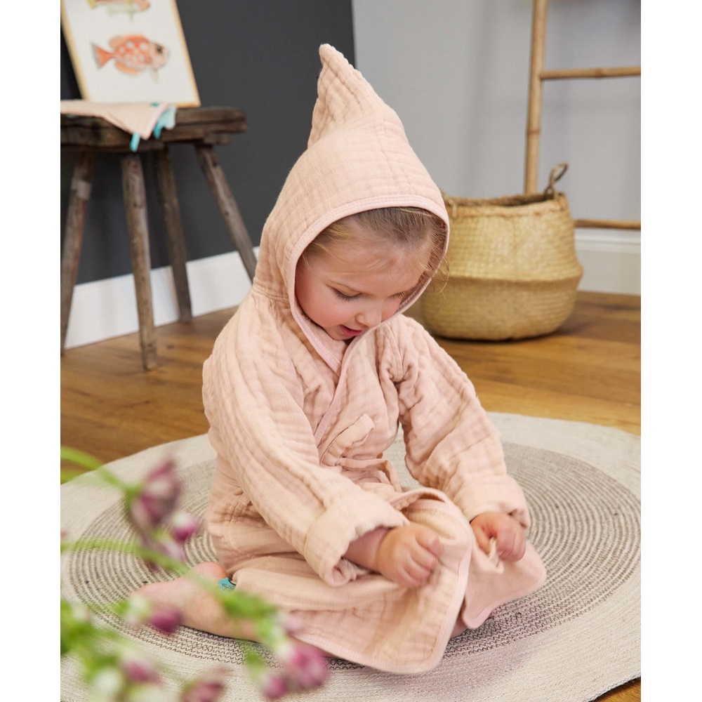 Children's bathrobe Lässig Muslin Pink