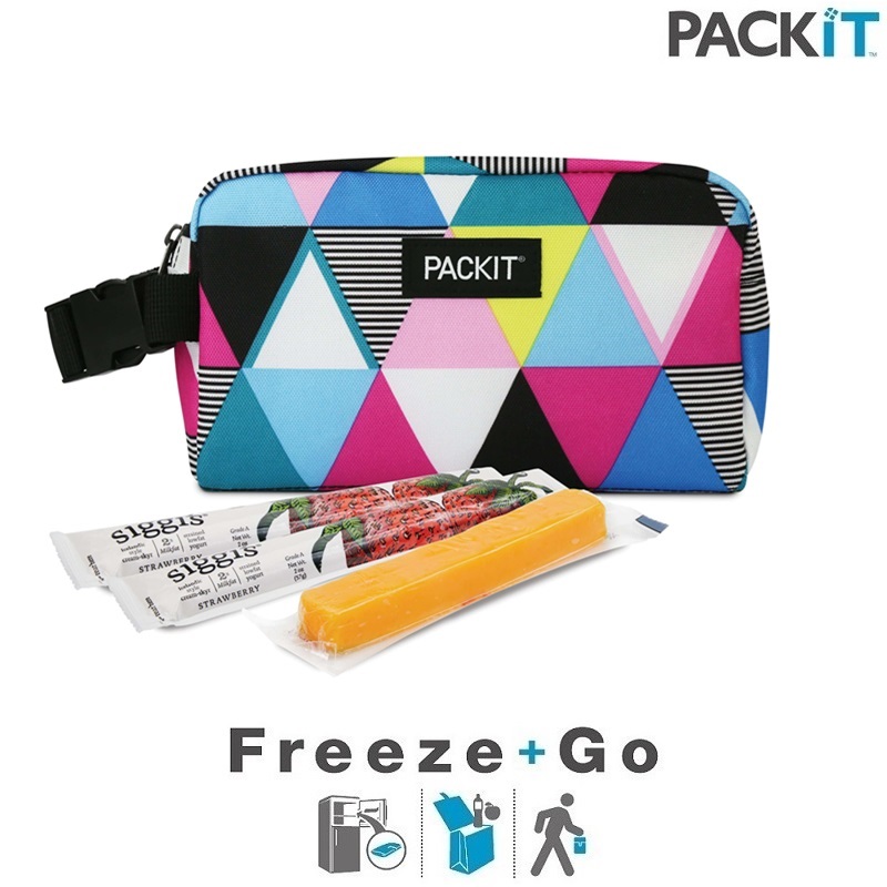 Freezable cooler bag PackIt Snack Box Triangles