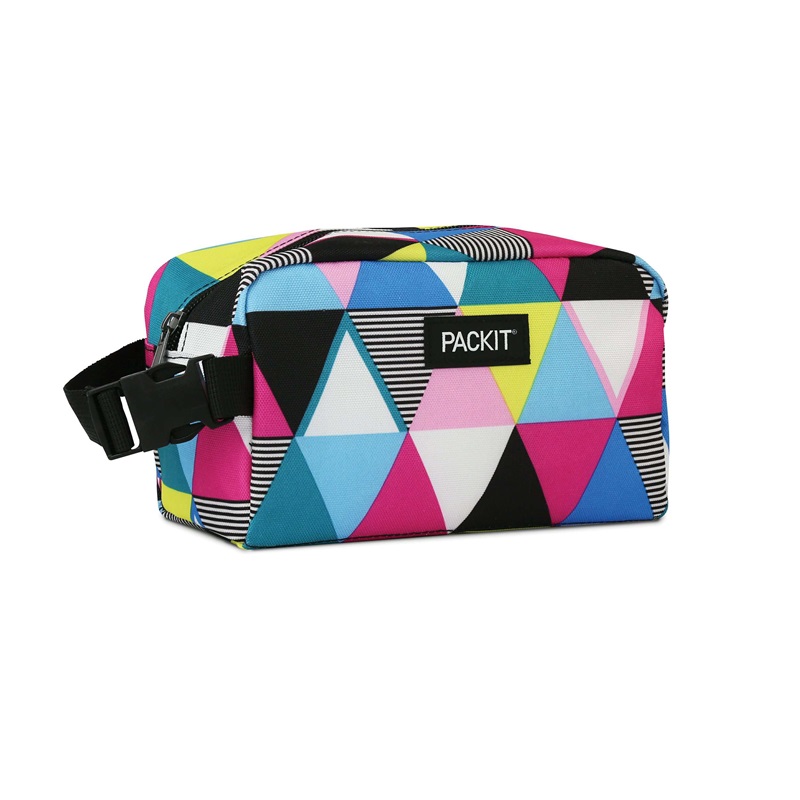 Freezable cooler bag PackIt Snack Box Trianble Stripes