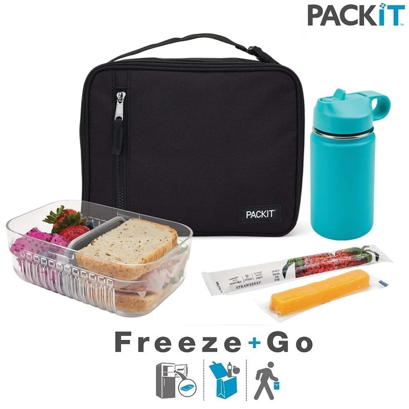 Freezable cooler bag PackIt Lunch Box Black