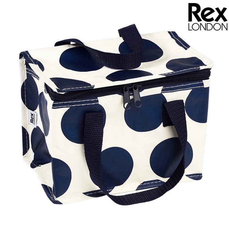Small cooler bag Rex London Blue on White
