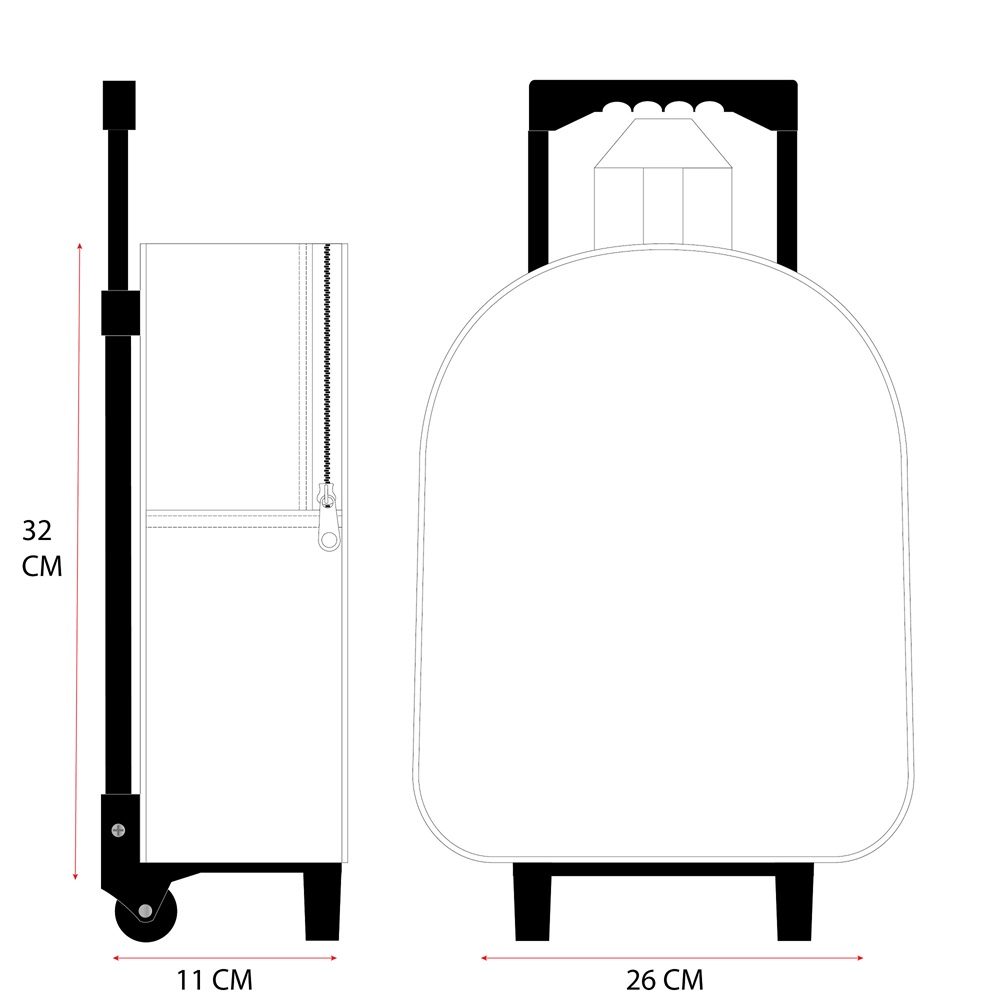 Suitcase for Kids - Bluey Oh Happy Days 3D Suitcase for Kids - Bluey Oh Happy Days 3D
