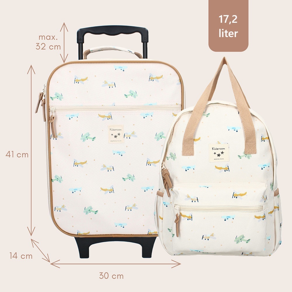 Small suitcase for kids Kidzroom Aircrafts