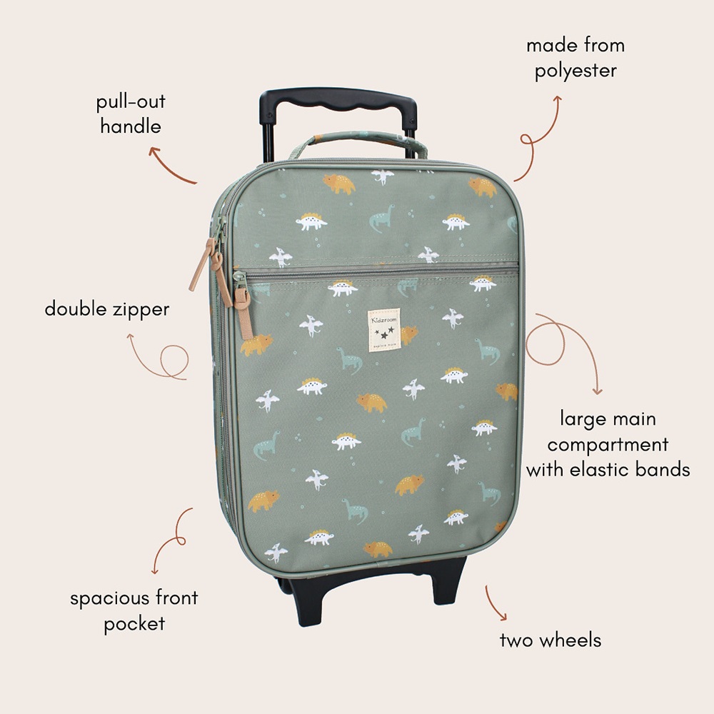 Small suitcase for kids Kidzroom Dinos