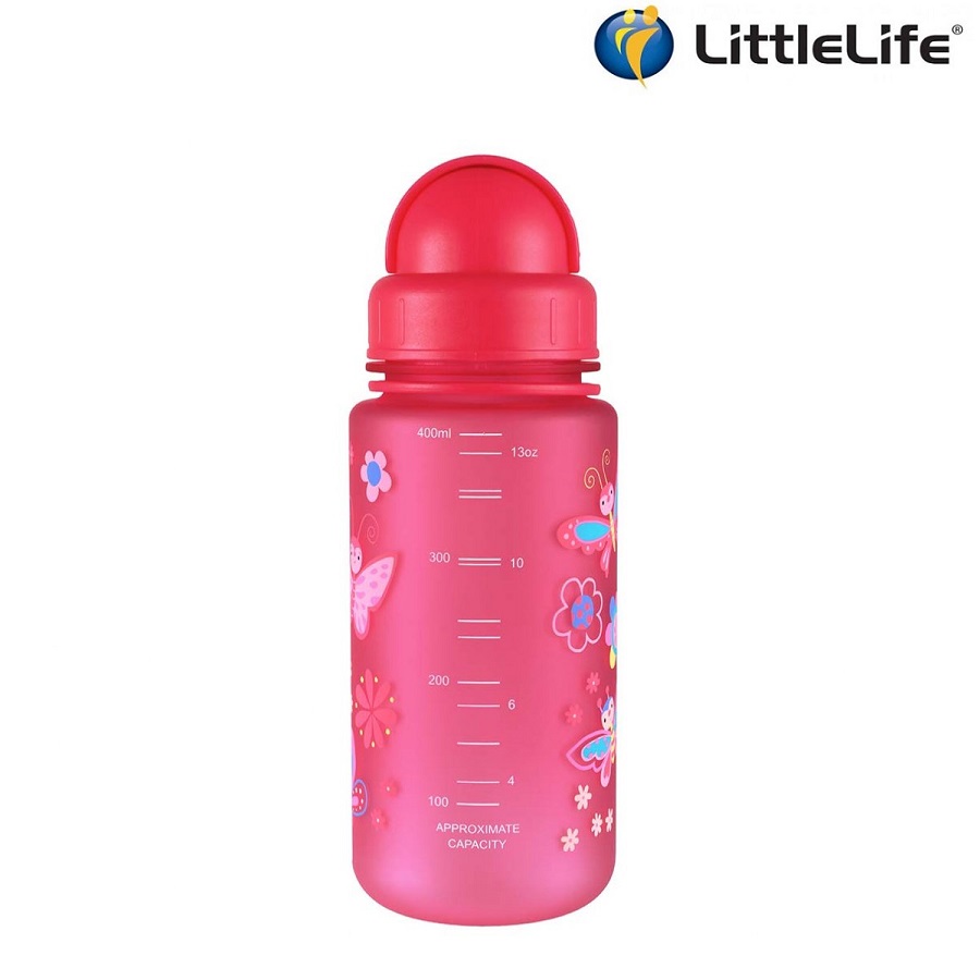 Waterbottle for children LittleLife Pink Butterfly