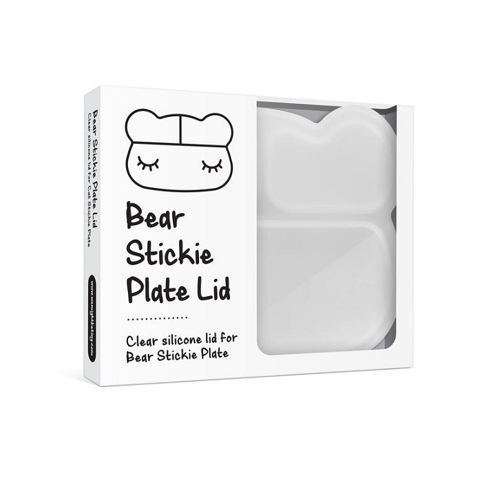 Lid to kids silicone suction plate We Might Be Tiny Bear