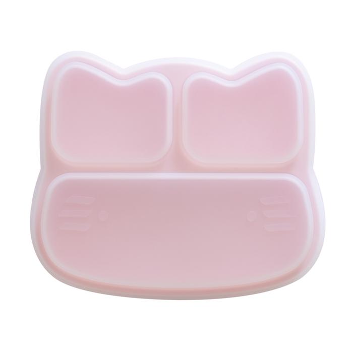 Lid to kids silicone suction plate We Might Be Tiny Cat