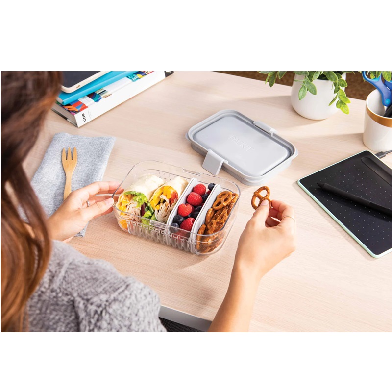 Lunch box PackIt Lunch Bento Box Steel Grey