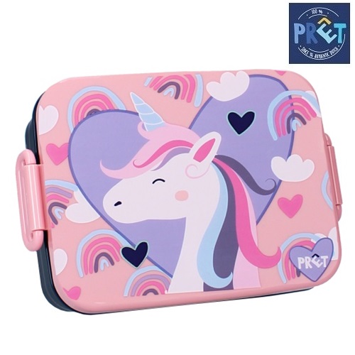 Lunch box for kids Pret Unicorn Pink