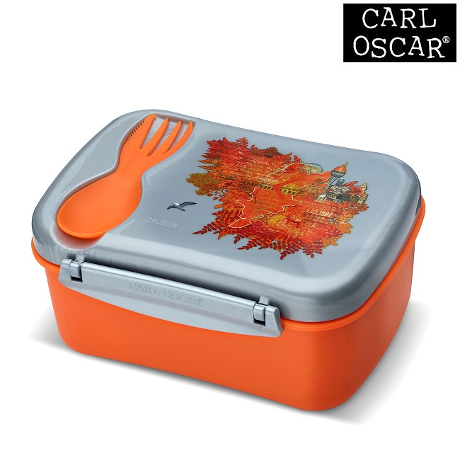 Lunch Box with cooling pack in the lid Carll Oscar Wisdom Fire
