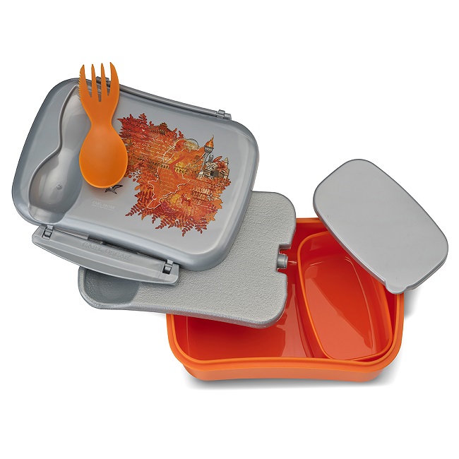 Lunch Box with cooling pack in the lid Carll Oscar Wisdom Fire