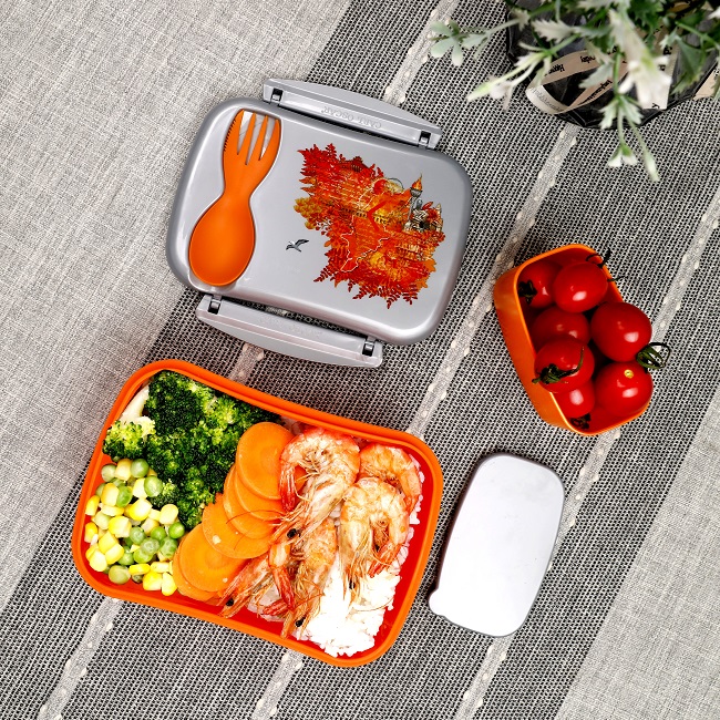 Lunch Box with cooling pack in the lid Carll Oscar Wisdom Fire